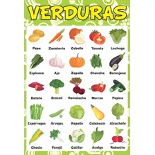 Poster Educativo Verduras A3+ Fotográfico