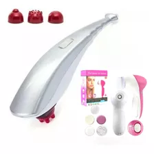 Massageador Elétrico Com Infravermelho + Massageador Facial 