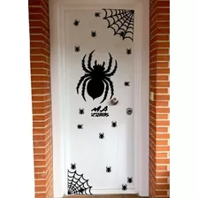 Calcomanía Araña Halloween Para Tu Casa O Negocio 