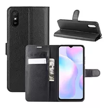  Capa Capinha Carteira + Pelicu Vidro P/ Xiaomi Redmi 9i 9a