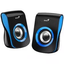 Parlantes Genius Sp-q180 Audio Plug Alim Usb Azul