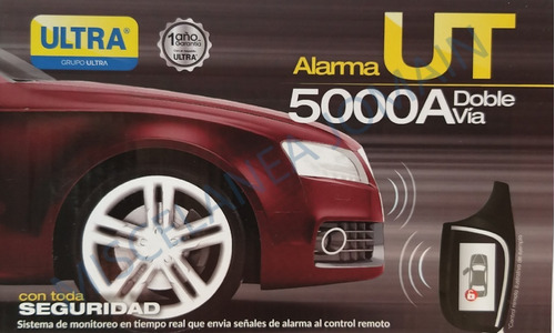 Alarma Ultra Doble Via Ut5000 2 Controles L125 Batera Aaa Foto 2
