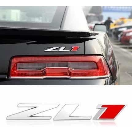 2 Emblemas Camaro Zl1 Cromo Ss Rs 12 14 16 18 Supercargado Foto 2