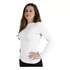 Camisa Blusa Feminina Manga Longa Fator De Proteção Solar Uv