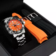 Relógio Orient Masculino Automático F49ss014 Diver 300m