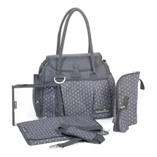 Bolso Cartera Maternal Babymoov Gris Con Accesorios Espacios