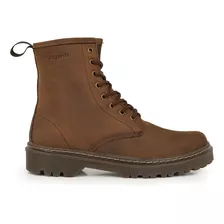 Borcego Hombre Cuero Bota Zapato Goma Caña Media Briganti