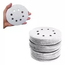 Kit 10 Un. Disco Lixa De Velcro Branco 150mm Grão 60 Starfer