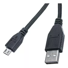 Micro Usb 2.0 Cable, Negro, Tipo A Macho - Micro-b Macho, 3 