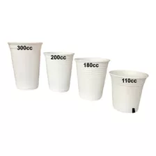 Vaso Plástico Descartable Blancos 110cc - Pack X100u