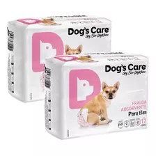 Kit Fralda Higiênica Pet Cães Fêmea Dogs Care Tam Pp 24 Un