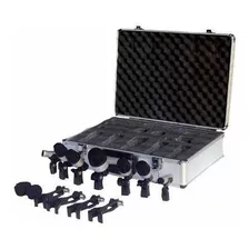 Kit 7 Microfonos Leem Dm7s P/ Bateria - Valija - Soportes