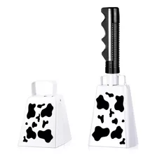 ~? 2 Piezas Cow Bell Con Mango Noise Makers Cowbells Para Ev