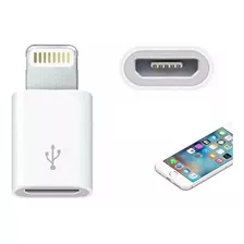 Adaptador Plug Micro Usb P/ iPhone Lightning 5 6 7 8 X iPad