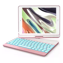 Funda Con Teclado Para iPad 10.2ø (6ª&5ª/ Pro/air 2&1)rosa