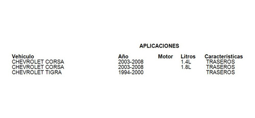 Amortiguador Trasero Chevrolet Corsa 2003-2008 1.8l Foto 2