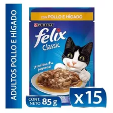 Alimento Húmedo Gato Felix® Adultos Pollo 85g / Catdogshop