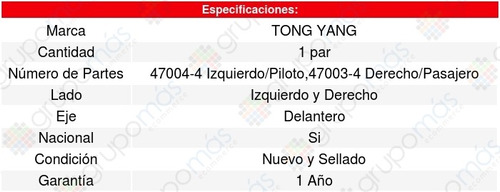 Par Hules Delantero Dodge Ram 90/93 Tong Yang Foto 4