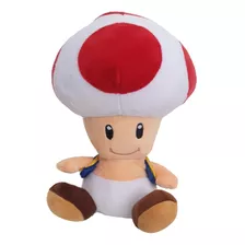 Hongo Mario Peluche 29cm De Alto Full Bordado