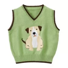 Chaleco Verde Perrito Bebe Marca Gymboree Talla 3t