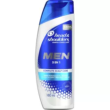 Shampoo Head & Shoulders Men Control De Caspa 3 En 1 - 180ml