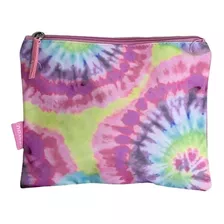 Necessaire Juvenil Tie Dye Colorida Up4you Elastico Brinde Cor Rosa