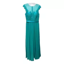 Precioso Vestido Verde Turquesa . Excelente Precio