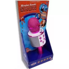 Microfone Infantil Karaoke Show Com Bluetooth Rosa Toyng