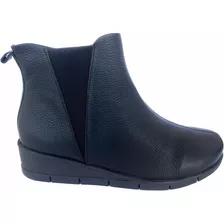 Bota Usaflex Salto Anabela Cano Curto Ad0520