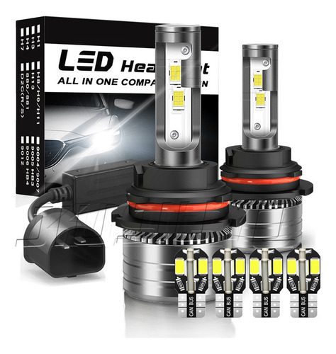 Kit Faros Luz Led 9007 30000lm Para Nissan Haz Alta/baja