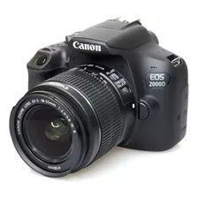 Camara Profesional Canon Eos 2000d T7 Dslr Full Hd 24mp New