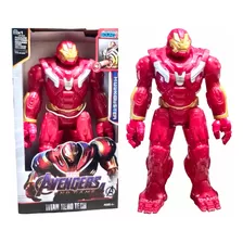 Boneco Hulkbuster Vingadores Articulado C/ Som E Luz 30cm