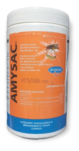 Larvicida/ Insecticida Amysac 250gr Regulador De Crecimiento