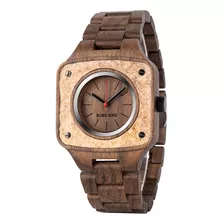 Bobobird Relojes De Madera De Cuarzo Para Hombre Madera Y Ro