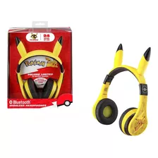 Audifonos Pokemon Bluetooth Inalambrico Microfono Originales Color Amarillo