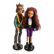 Kit Com 3 Suportes Na Cor Preta Para Boneca Monster High