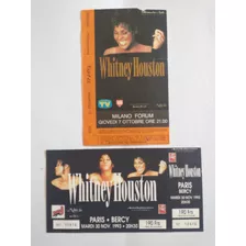 Ingressos De Whitney Houston Milano 07 Out. Paris 30 Nov 93