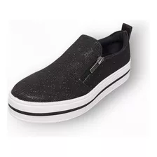 Tênis Quiz Slip On Conforto Casual Calce Fácil Moderno Fem