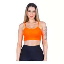 Top Fitness Academia Feminino Cross Fit Liso Detalhe Alcinha