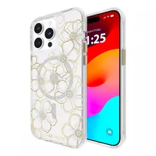 Funda Case-mate Para iPhone 15 Pro Max, Gemas Florales [12 P