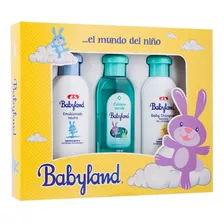 Pack Babyland Emulsión + Colonia Verde + Shampoo Babyland -