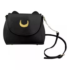 Bolsa Sailor Moon Luna Gato Negro Anime Con Cadena + Regal0