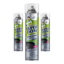 3 Spray Limpa Grelha Dom Line Espuma Desengordurante