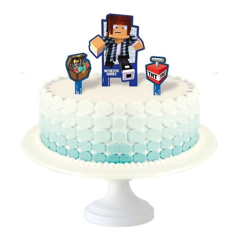 TOPO DE BOLO FESTA MINECRAFT - MINI PIXELS - 05 PEÇAS - JUNCO - Loja do  Abençoado Festas Artigos para festas e Decoração de Aniversário com os  melhores preços e condições ! Compra 100% Segura