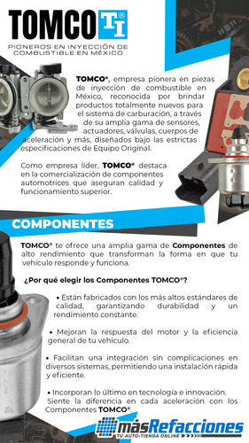 Inyector De Combustible Deville V8 4.9l De 1993 A 1995 Tomco Foto 4