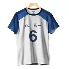 Camiseta Haikyuu Uniforme Kitagawa Daiichi Esporte Kageyama 