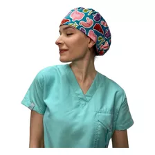 Gorro Quirurgico Diseños Estampados Modelo Para Mujer