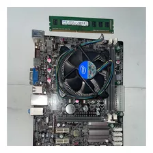 Placa Madre Ecs H61 H2-m2, I3 De Segunda, 4g Ram Ddr3,cooler