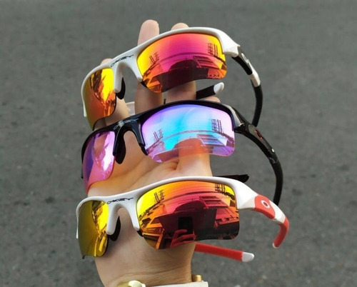 Óculos de Sol Oakley Flak Jacket 2.0 Branca Lentes Prizm Top