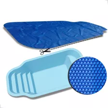 Capa Termica Piscina Praia Brava 10,00x4,50 Azul 300 Micras